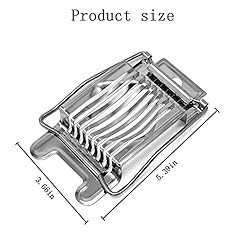 Stainless Egg Slicer for Hard Boiled Eggs,Aluminum