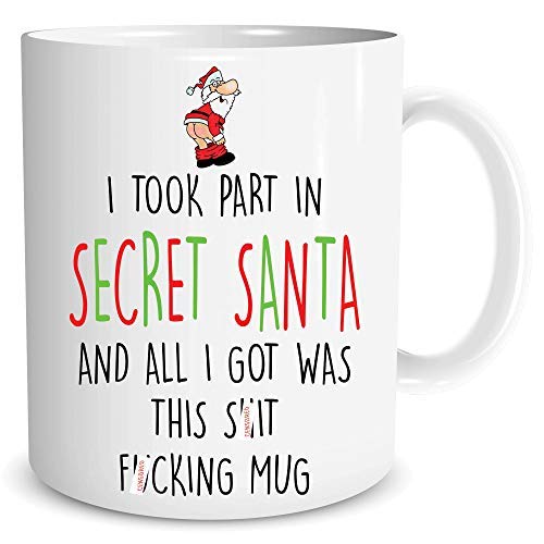 Secret Santa Mug Gift Christmas Mug Novelty Christmas Secret Santa Present Work Colleague Coworker Funny Gift Work Office Banter WSDMUG1322