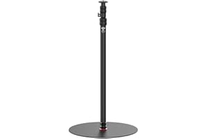 IFOOTAGE A400 Round Base Monopod Stand, 79'' Studio Light Stand with Flat Base, Aluminum Tripod Monopod for DSLR Camera, Video Light, Live Streaming, Vlogging, Payload 10kg/22lb
