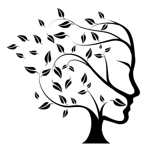 Tree of Life Human Head Face Reusable Stencil A3 A4 A5 & Bigger Sizes Wall Decor / TOL6 (PVC Reusable Stencil, A4 Size - 210 x 297 mm, 8.3 x 11.7 in)