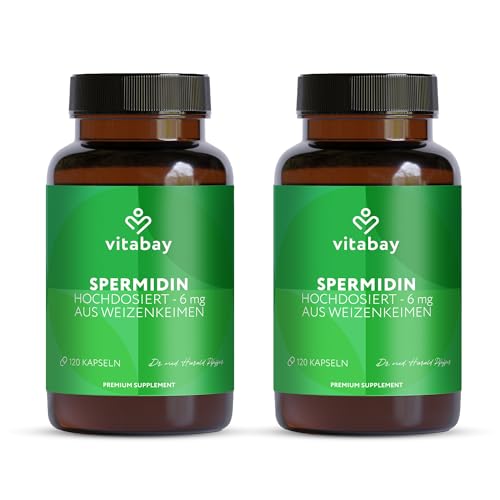Vitabay Spermidin 6 mg Hochdosiert – 240 vegane Kapseln