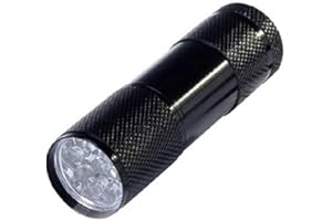 Portable Mini Flashlight, Uv Ultra Violet Blacklight 9 Led Flashlight Torch Light Lamp