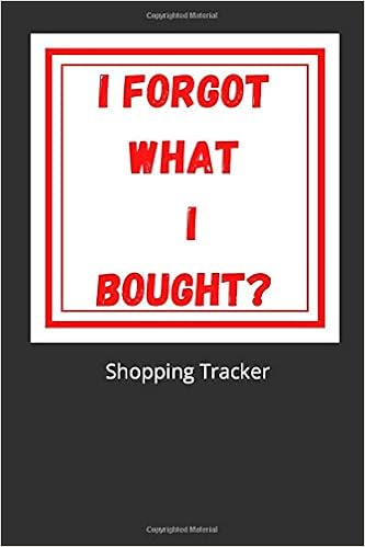 Amazon Com I Forgot What I Bought Shopping Tracker This Way You Can Keep Track Of What Parcels Are Due To Arrive And Chase Up Any Forgotten Orders That May Have Gone Missing