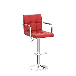 Yaheetech Bar Stools Set of 2, PU Leather