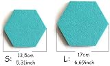 Beser Lee Cork Board Tiles Set, Self Adhesive Hexagon Felt Display Pads view 4