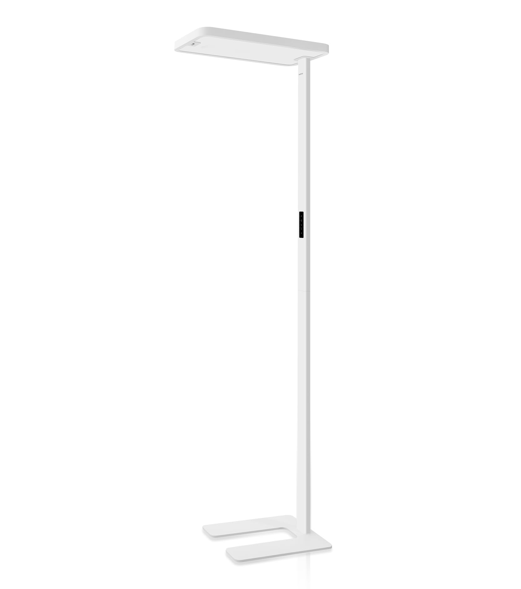 Photo 1 of PalFish Motion Sensor Floor Lamp - Modern 100W Full-Spectrum Standing Lamp for Bedroom, Living Room & Office - Minimalist Industrial Design, 36000+h Lifetime, 95000LM, 4000K, White Floor Lamp