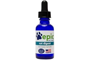 EPIC PET HEALTH Cat Digest - Reduces Hairballs and Promotes Healthy Digestion (1 Ounce, Dropper)