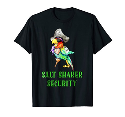 Lost Salt Buffet Shirt & T Co Parrot PirateSalt Shaker Security Pirate Head Parrot Funny Concert TShirt T-Shirt