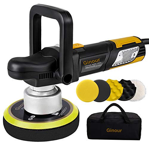 ginour Polisher, 900W 6inch Variable Speed DualAction Random Orbit