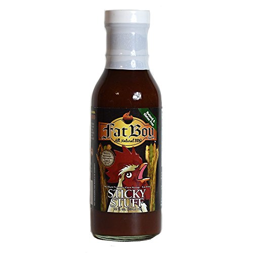 Fat Boy Natural BBQSauce, Sticky Stuff, 12 oz (Pack of 6)