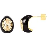 RENAIZ Cubic Zirconia Drop Earrings for Women In Burgundy, Black, Pink 14K Gold Plated Hypoallergenic Teardrop Stud Lightweight Sparkling CZ Fashion Jewelry Raindrop Ear Lobe Accessory Gift For Her