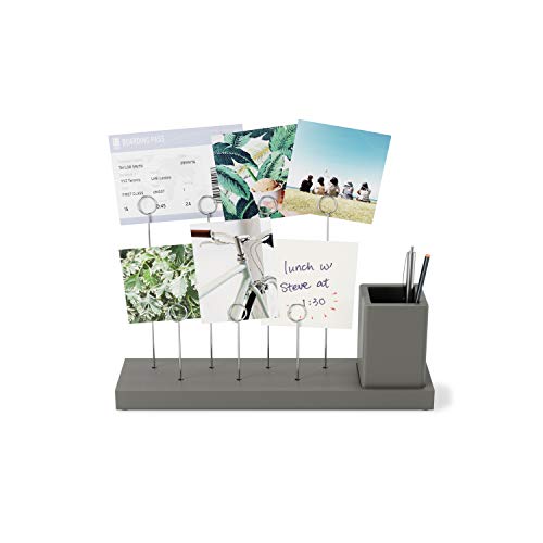 Umbra Gala Photo Display, Multi Gallery for 7 Images Plus Planter/Pen Holder, Desk Picture Frame