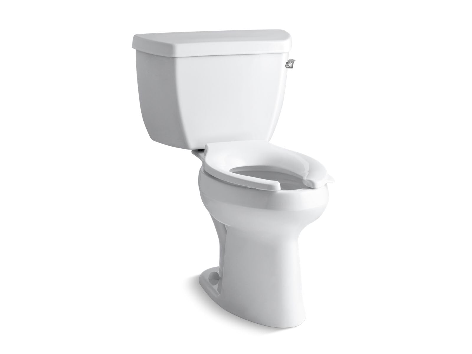 Photo 1 of Kohler KOH3493-RA-0 Highline 1.6 GPF Two-Piece Elongated Comfort Height Toilet with Right Hand Trip Lever - Less Seat White