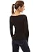 Patty Women's Boutik Scoop Neck Ruched Gathered Raglan Long Sleeve Blouse