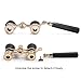Opera Glasses / Binoculars w 3 x 25 in, For Travel Hiking Bird Watching Adults Kids (Lorgnette, with Handle - Black)