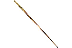 SE Survivor Series 55" Hand Carved Wolf Hiking Stick, Weatherproof, Rope Wrapped, Metal Tip - WS626-55RW