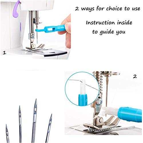 Sewing Machine Needles 50 Count with Needle Threader for Thin and Thick Fabrics Universal