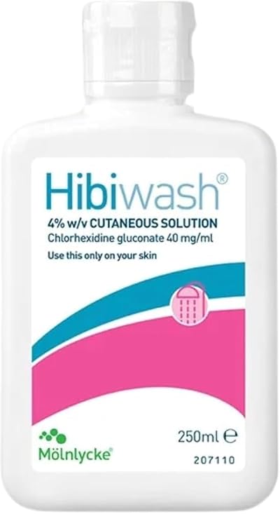 Hibiscrub Antimicrobial Skin Cleanser 4% Chlorhexidine Gluconate 250ml