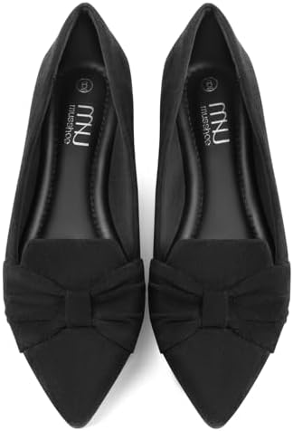 MUSSHOE Flat Shoes Women Comfortable Pointed Toe Slip on Women's Flats, Black Suede, 8 price in UAE | Amazon UAE | kanbkam MUSSHOE Flat Shoes Women Comfortable Pointed Toe Slip on Women's Flats, Black Suede, 8 price in UAE | Amazon UAE | kanbkam