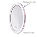 SANTOO 10X Magnifying Mirror with 3 Mounting Suction Cups Use for Precise Makeup - Eyebrows/Tweezing - Blackhead/Blemish Removal - Bathroom/Travel Makeup Mirror - 6 Inch Round (10x Magnified)