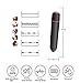 Powerful Bullet Vibrator with 10 Modes, Portable Mini Pocket Vagina Stimulator, Rechargeable Waterproof Super-Strong Adult Sex Toys for Women with Discreet Package (BlackRed)