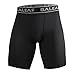 BALEAF Men's Compression Shorts Mid Baselayer Tights for Workout Gym Training Running Black Size XL