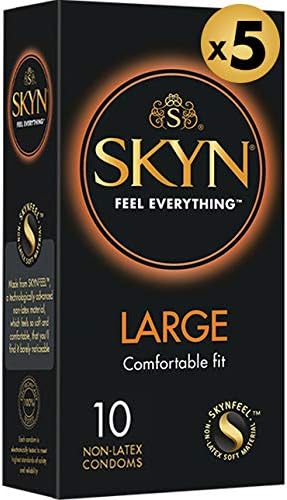 SKYN® Large Non Latex Condoms - 5 x 10 Pack of 50 - Image 4
