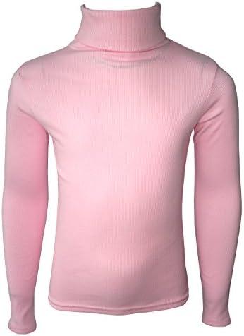 KIDS BOYS GIRLS POLO NECK RIBBED JUMPER TOP TURTLE ROLL NECK 0-13 YEARS NEW