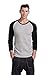 CYZ Men's Long Sleeve Thermal Waffle Baseball Crew Top