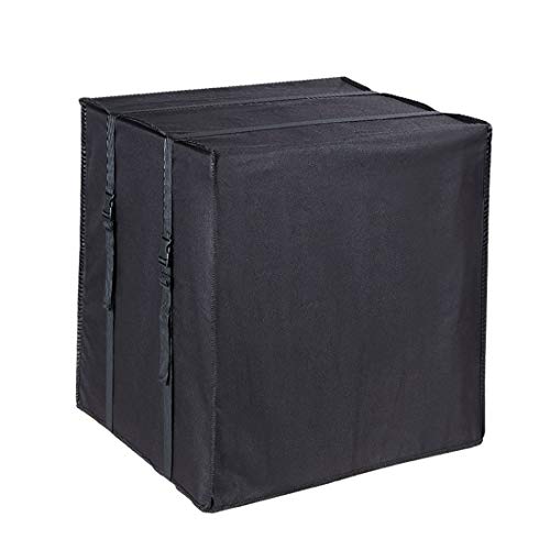 LBG Products Outdoor Winter AC Window Black Cover Heavy Duty Air Conditioner Defender for Standard American Window Units