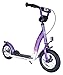 BIKESTAR Kick Scooter with Brakes, Mudguard and air Tires for Kids 5 Year Old | Classic Edition with Alloy Wheels 10 Inch | Purple & White