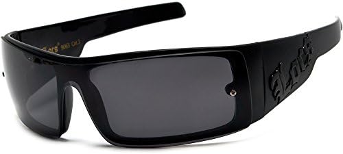 Official LOCS Hardcore Shades Square Shield Sports Frame with Dark Lens Gangsta Sunglasses