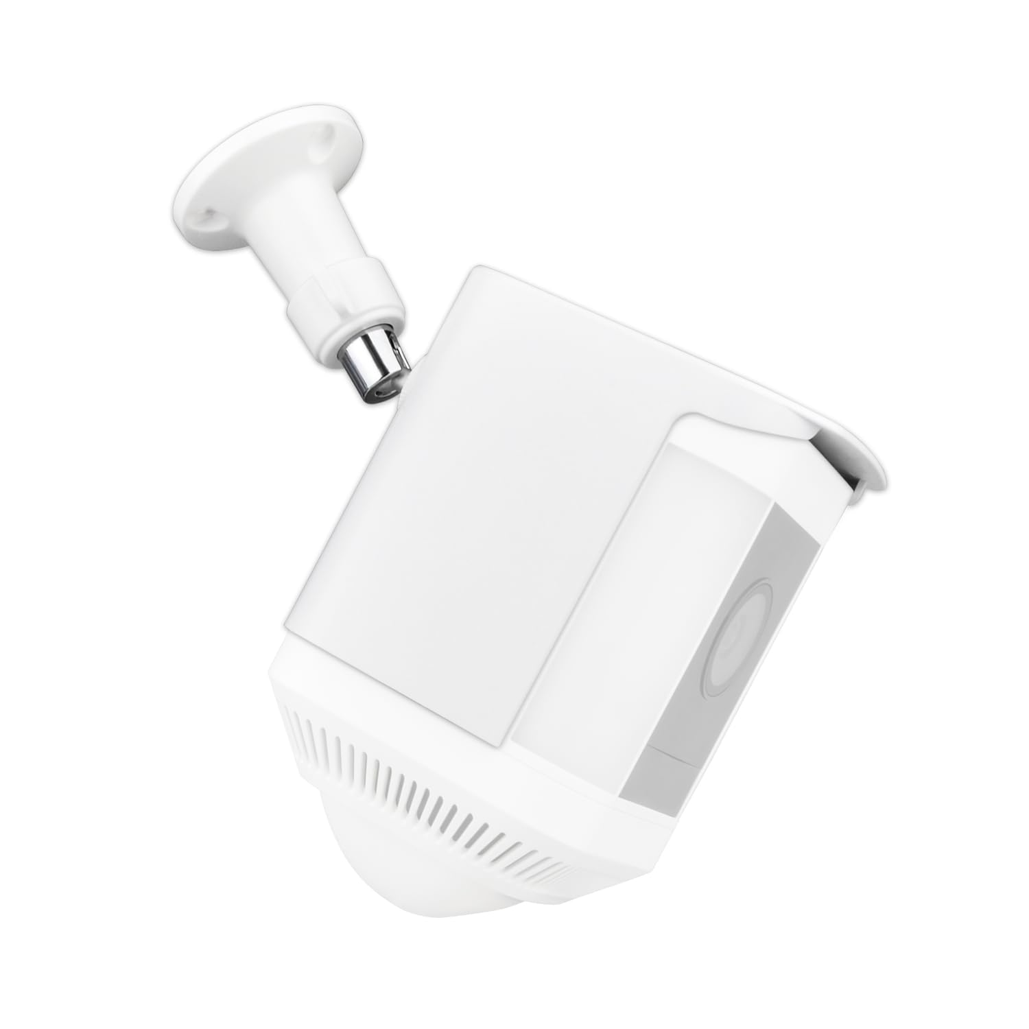 VIEWZONE Protective Case for Ring Spotlight Cam Plus, Wall Mount Bracket, Plastic Skin Cover Case for Camera Protection from Sun/Rain/Dust,1-Pack, White, Camera Not Included