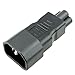ACA1016 IEC C5 Laptop Connector to IEC C14 3 Prong Plug Adapter with UL Certification. Allows You to Convert Your Laptop to The Standard IEC 3 Prong Cord.