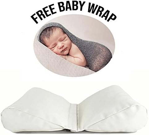 2 in 1. Baby Posing Pillow + Baby Wrap Bundle for Successful Baby Photographing. Butterfly Shaped Pillow Guarantees Relaxing &amp; Comfortable and Stress-Free Shooting. Washable and Reusable