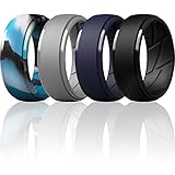 ThunderFit Silicone Ring Men, Breathable with Air