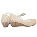 Jelly Sandal for Girls with LED Light Heel Princess Girls' Sparkle Dress Up Cosplay Heel Jelly Shoes Size 11 Yellow