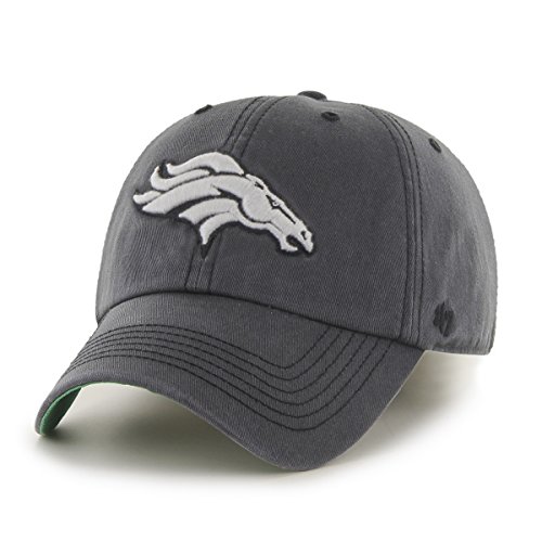 NFL Denver Broncos Sachem Franchise Fitted Hat, X-Large, Charcoal