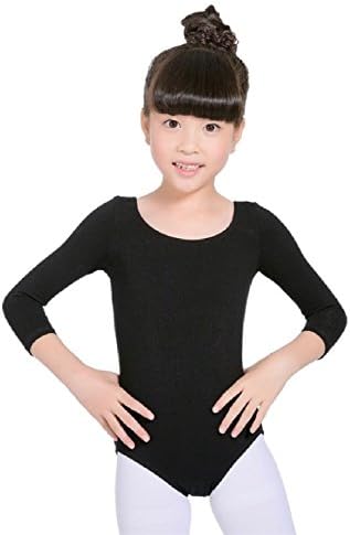 Suzzo Child Clothing Long Sleeves Dance Ballet Leotards Gymnastics Classical Unitard Toddler Cotton