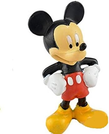 Classic Micky Mouse 3" Novelty Collector Toy Figure. Ideal for Birthday Party and 2017 Christmas Holiday Gift. Kids, Toddlers, and Baby can Play in Bathtub. Club House. Great Stocking Suffer