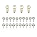 SinLoon（24 - Pack) Non-Trace Wall Picture Hook Frame Wedding Photos Mirror Wall Studs White, Large