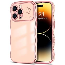 Hython for iPhone 14 Pro Max Case Cute Curly Wave
