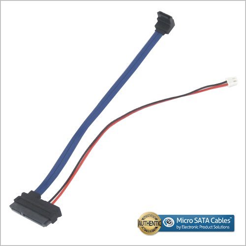 22 Pin SATA Female Cable with 2 Pin Power and Right Angle 7 Pin SATA