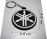 Yamaha Circle Logo Rubber Keychain / Keyring ATV YM01