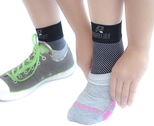 Best Pair of Plantar Fasciitis Compression Foot/Ankle Sleeves/Socks for Men &amp; Women - FREE Bonus Massage Ball Included - Relief from Heel and Foot Pain