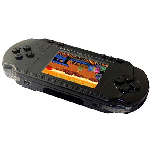 Livoty Playstation Kids Handheld Game Console Portable Gaming System 16 Bit Classic Game Console LCD Game Player (Black)