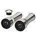 Vistella Manual Salt and Pepper Grinder Mill Set - Adjustable Coarseness - Acrylic Spice Container and Stainless Steel Body