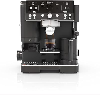 Máquina de café Luxe Premier 3-em-1 de espresso, cold brew e filtro com moinho e espumante integrados - 25 configurações de moagem e 4 predefinições de espuma - preta, ES601EUGM