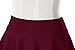 Urban CoCo Women's Basic Versatile Stretchy Flared Casual Mini Skater Skirt (Medium, Wine Red)