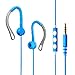 MAXROCK (TM) 3.5mm Jack Stereo Sport Overear Headphones with Microphone and Volume Remote Control for Cellphones, Tablets.(Blue)
